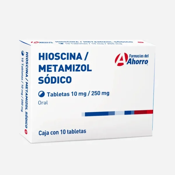 Bromuro de butilhioscina-metamizol tableta 250 mg/10 mg