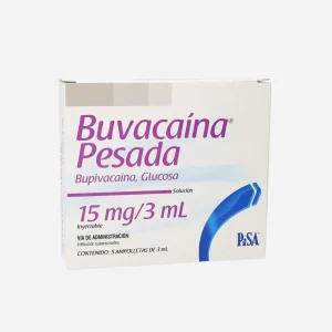 Bupivacaina, glucosa 15 mg/3 ml