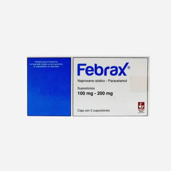 Febrax supositorios 100 mg / 200 mg