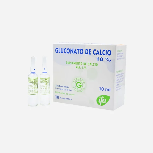 Gluconato de calcio 10 ml