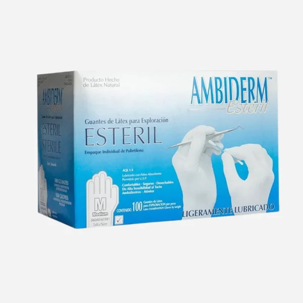 Guante estéril mediano