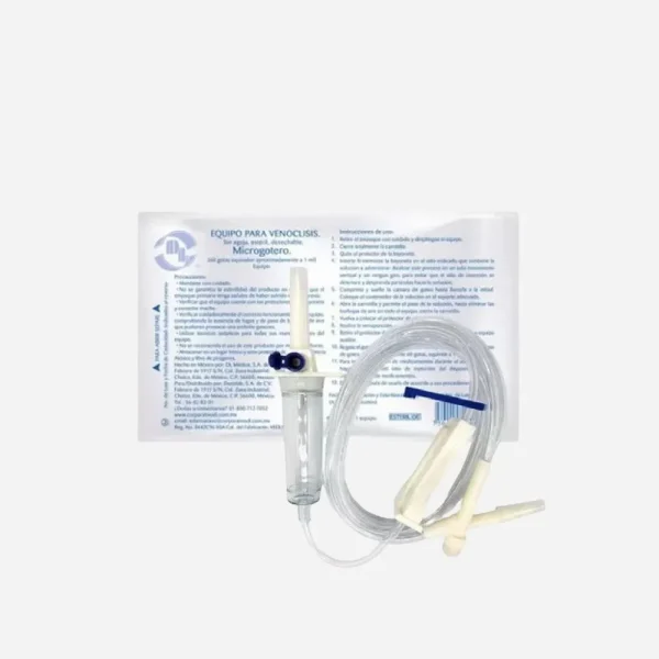 Equipo de venoclisis Microgoteros
