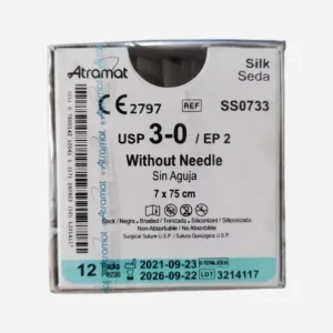 Sutura Seda libre 3 sin aguja