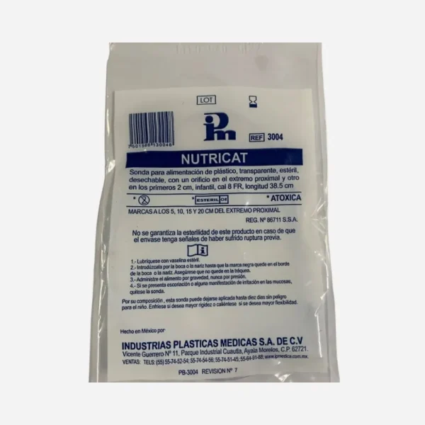 Sonda para alimentación infantil n8